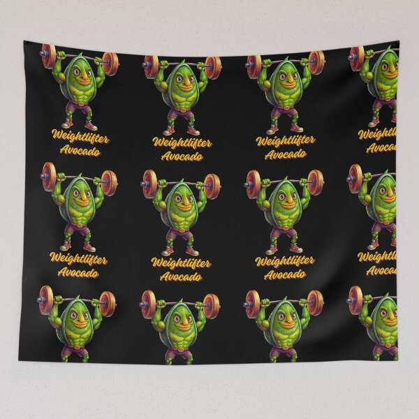 Item preview, Lifting Avocado - Weightlifter Avocado - Funny Avocado Lifting Weights Gym Fitness Workout designed and sold by ExploreTheStore.