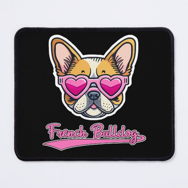 Item preview, French Bulldog in Heart Shaped Sunglasses designed and sold by KellysComColors.
