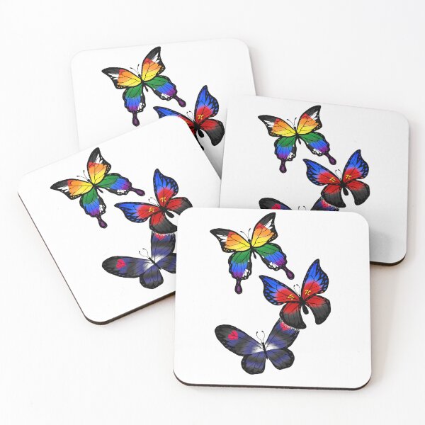 Item preview, Custom Pride Butterfly Swarm #2 designed and sold by Toki's Workshop.