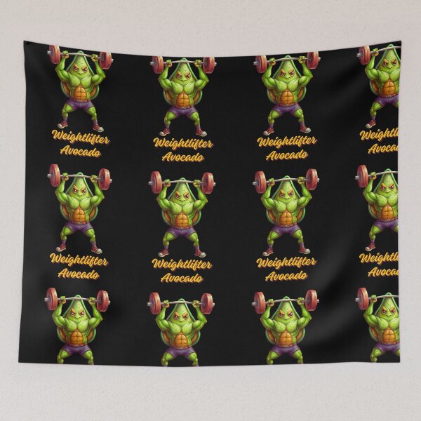 Item preview, Lifting Avocado - Weightlifter Avocado - Funny Avocado Lifting Weights Gym Fitness Workout designed and sold by ExploreTheStore.
