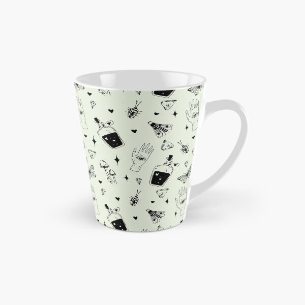 Item preview, Witchcraft magic doodles pattern green designed and sold by MonochromeEcho.
