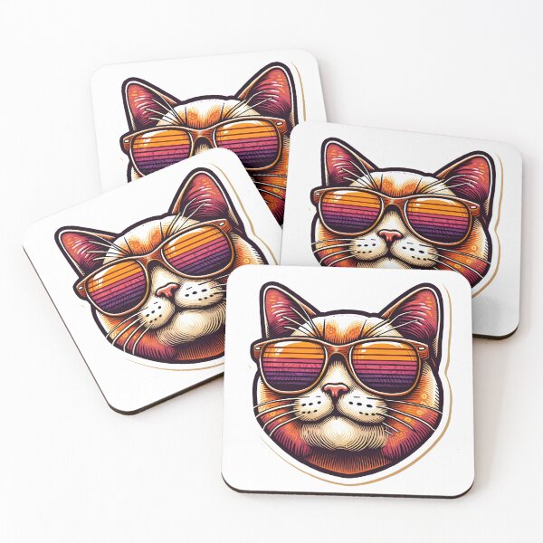 Item preview, Cool cat with sunglasses designed and sold by ArtKae.