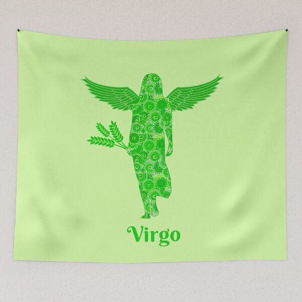 Item preview, Zodiac Sign for Virgo in Shades of Green designed and sold by Marymarice.