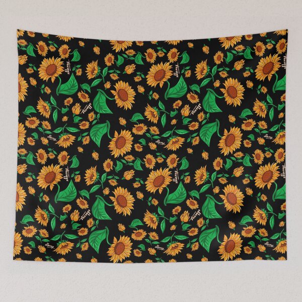 Item preview, Sunflower pattern - dark background designed and sold by Themys24.