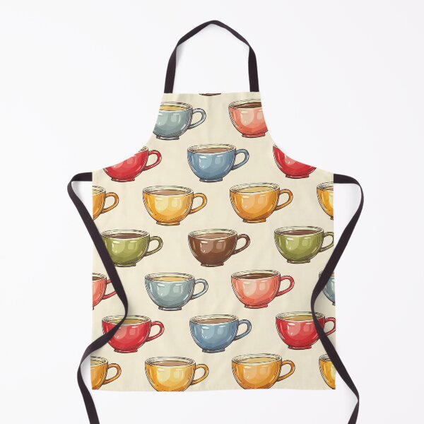 Item preview, Retro Coffee Cup Pattern designed and sold by IndyindyShop.