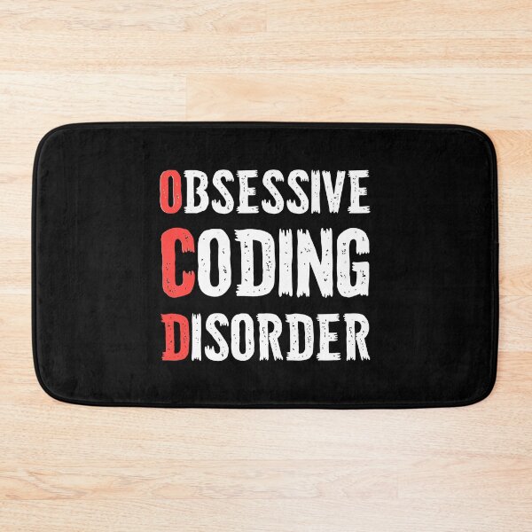Item preview, Funny Programming Developer Programmer OCD Coding Distressed design designed and sold by farhanhafeez.