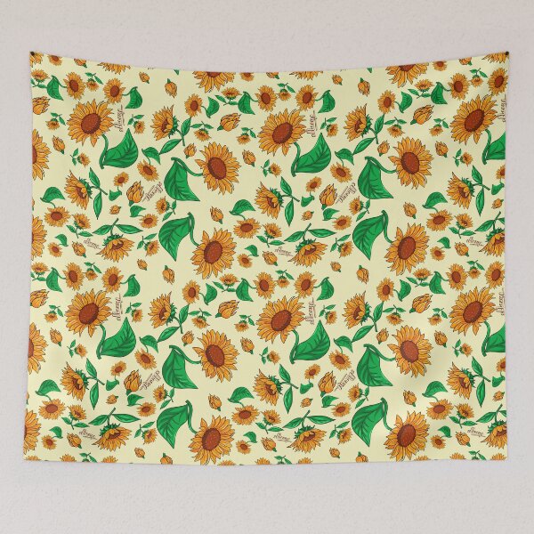 Item preview, Sunflower pattern - light background designed and sold by Themys24.