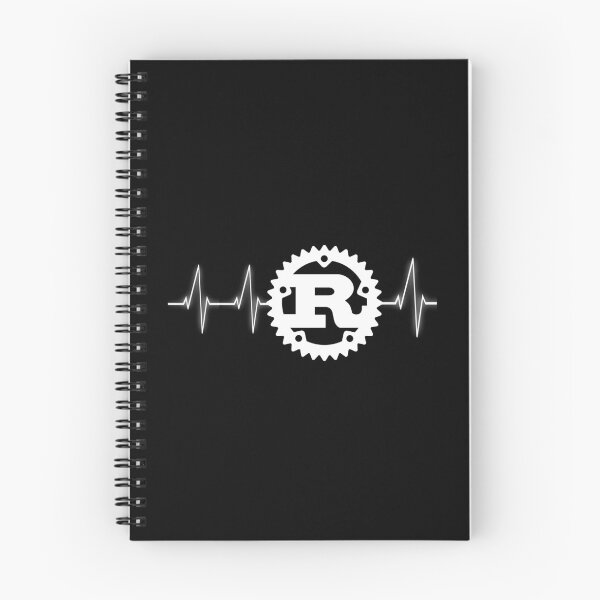 Item preview, Rust Programming logo heartbeat design design designed and sold by farhanhafeez.