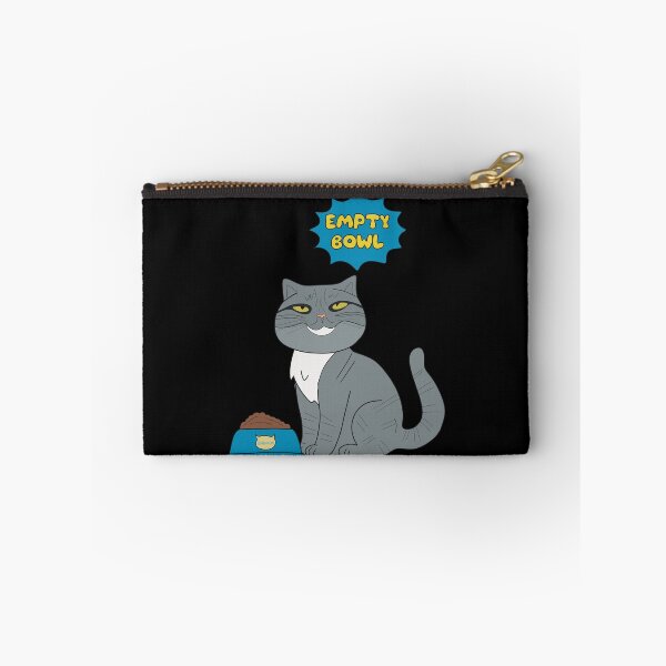 Item preview, Daemon the cat and empty bowl designed and sold by Hedon77.