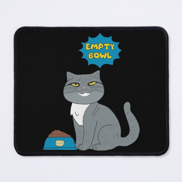 Item preview, Daemon the cat and empty bowl designed and sold by Hedon77.