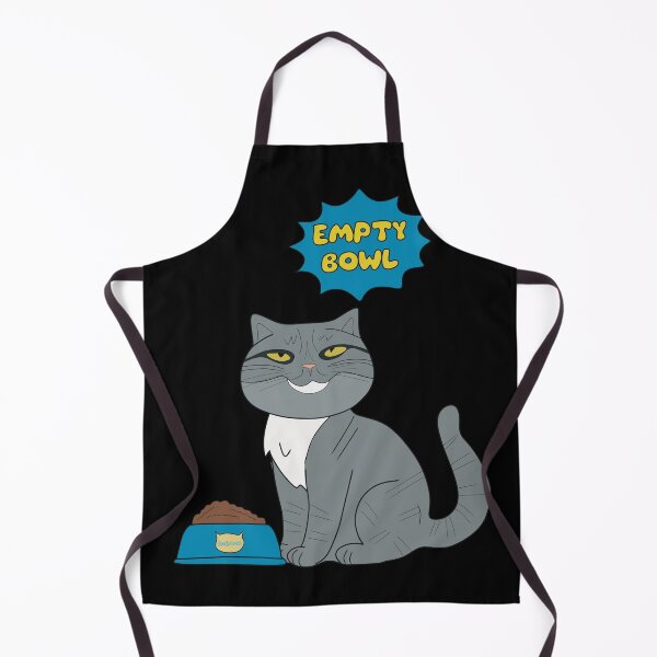 Item preview, Daemon the cat and empty bowl designed and sold by Hedon77.