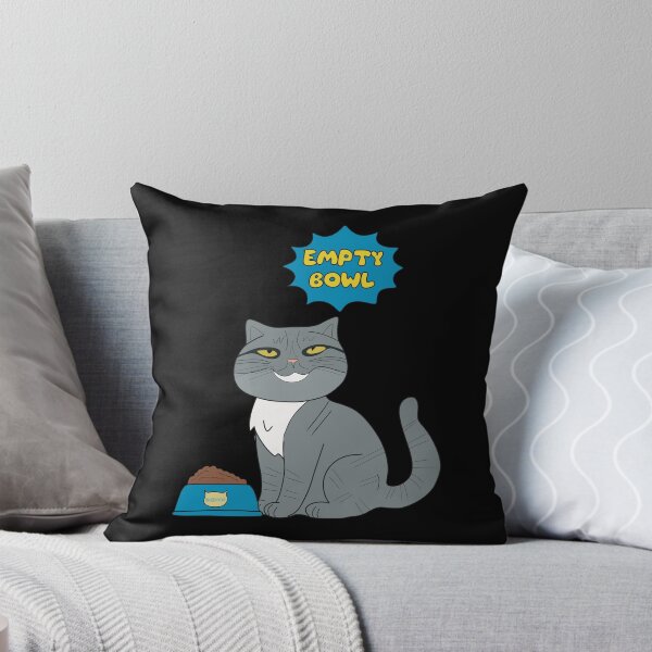 Item preview, Daemon the cat and empty bowl designed and sold by Hedon77.