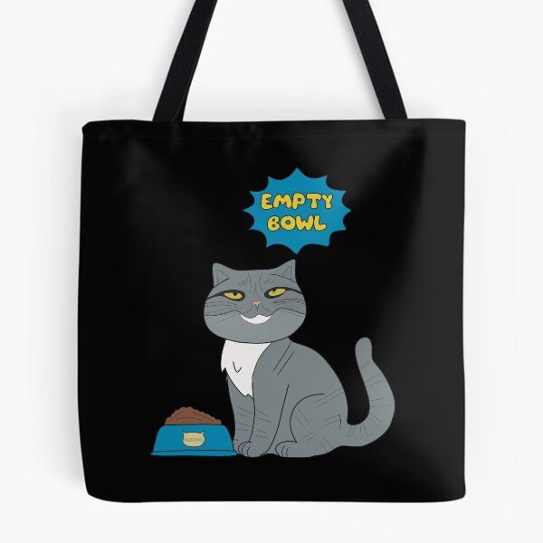 Item preview, Daemon the cat and empty bowl designed and sold by Hedon77.