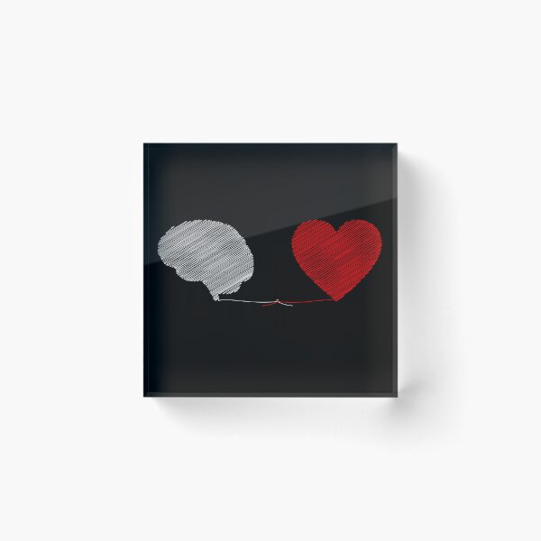 Item preview, Heart vs Brain Mind Soul - Love Psychology - Birthday Gift designed and sold by farhanhafeez.