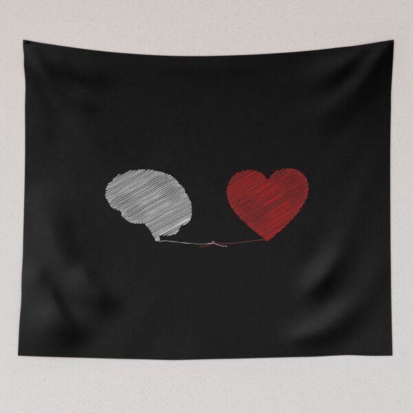 Item preview, Heart vs Brain Mind Soul - Love Psychology - Birthday Gift designed and sold by farhanhafeez.