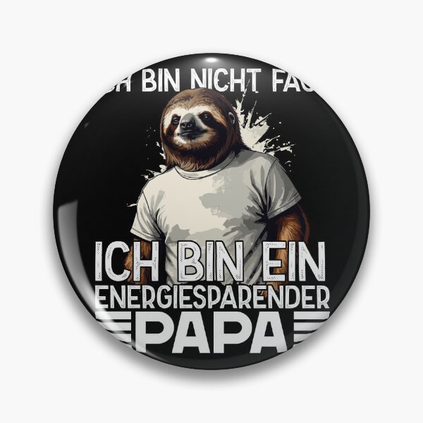 Item preview, Lustiger Faultier Papa designed and sold by LuminOrb.