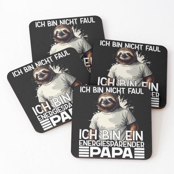 Item preview, Lustiger Faultier Papa designed and sold by LuminOrb.