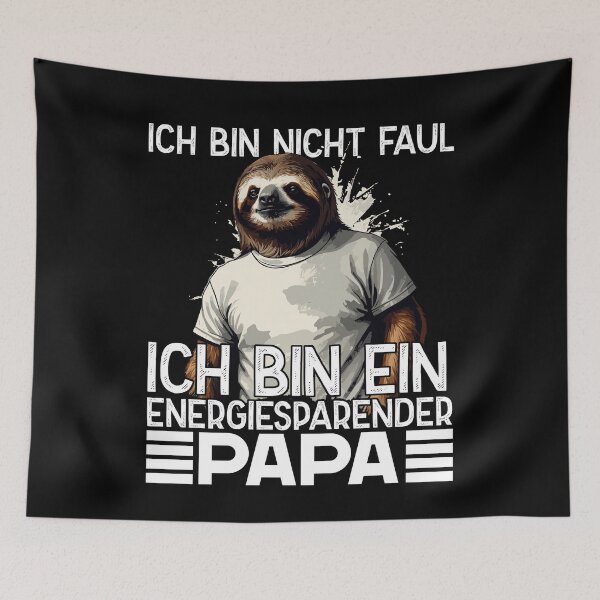 Item preview, Lustiger Faultier Papa designed and sold by LuminOrb.