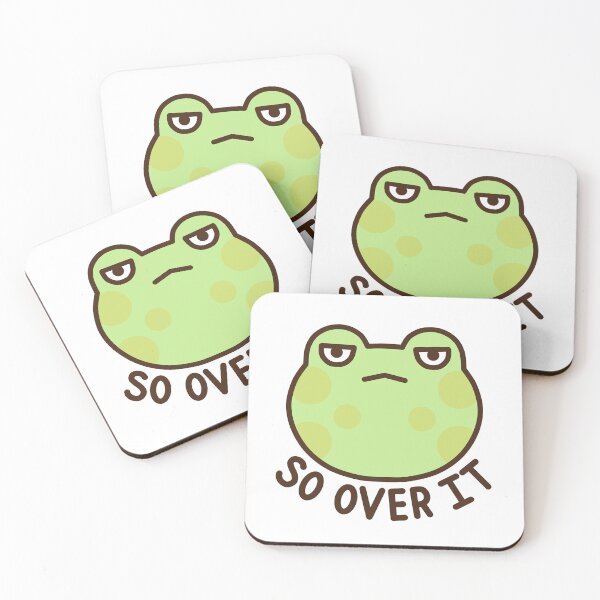 Item preview, So Over It Frog designed and sold by FrogsInTheDale.