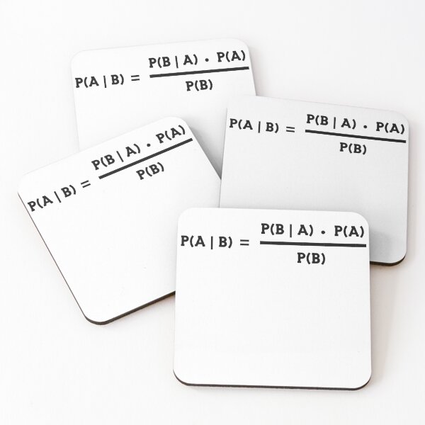 Item preview, Bayes' Theorem Statistics Probability Theory Math Data Gift designed and sold by farhanhafeez.