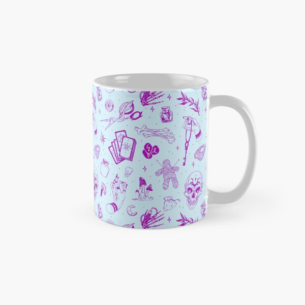 Item preview, Copy of Witchcraft occult doodles patternblue designed and sold by MonochromeEcho.
