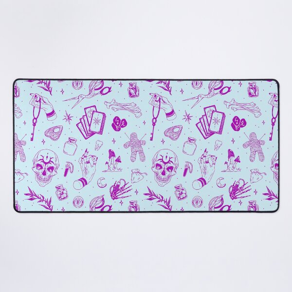 Item preview, Copy of Witchcraft occult doodles patternblue designed and sold by MonochromeEcho.