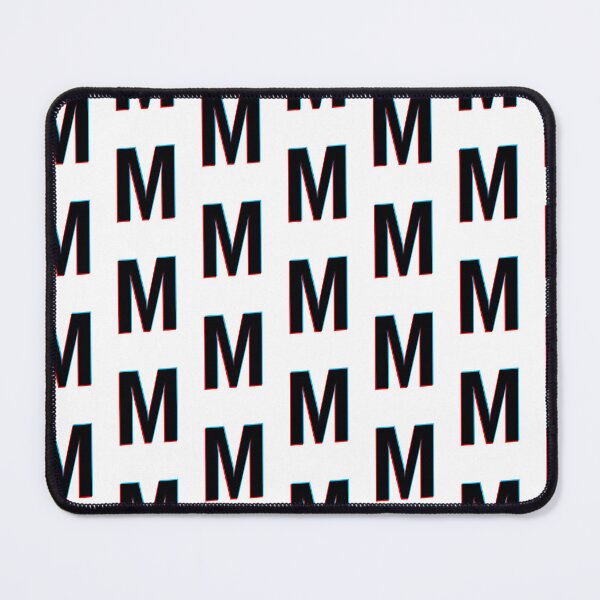 Item preview, Black letter M with red and blue lines designed and sold by MUJU-pixel.