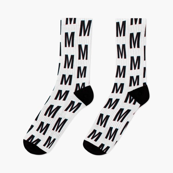 Item preview, Black letter M with red and blue lines designed and sold by MUJU-pixel.