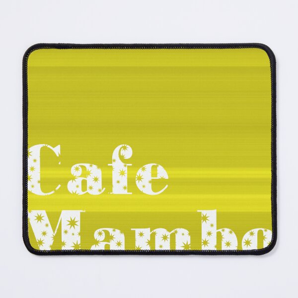 Item preview, Yellow Stripe Cafe Mambo Text Stars Vertical designed and sold by eddiebarronshop.