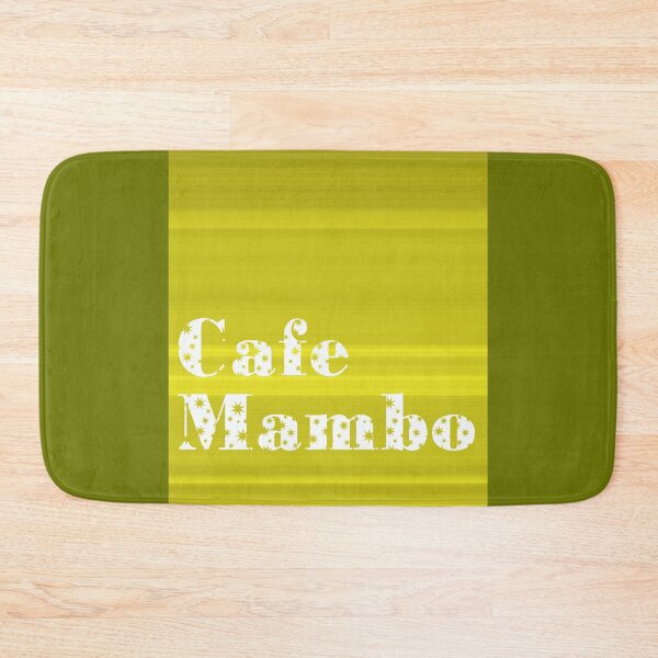 Item preview, Yellow Stripe Cafe Mambo Text Stars Vertical designed and sold by eddiebarronshop.