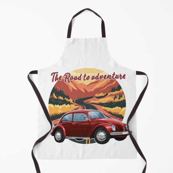 Item preview, Red car on the background of mountains. designed and sold by JoraArt.