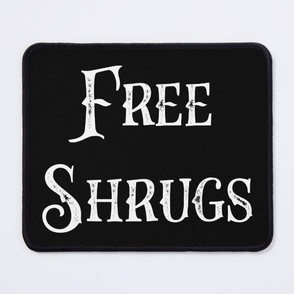 Item preview, Funny Free Shrugs Vintage Distressed Sarcastic Quote Pun design designed and sold by farhanhafeez.