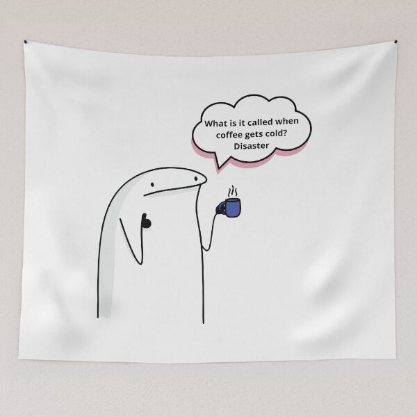 Item preview, Flork Meme: Cold Coffee Disaster - Hilarious Coffee Humor designed and sold by StyleFused.
