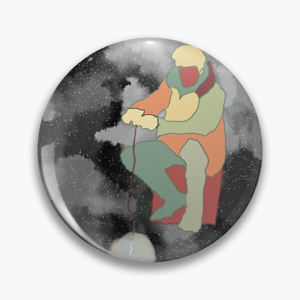 Item preview, Man Fishing in Space designed and sold by CLEARART7.