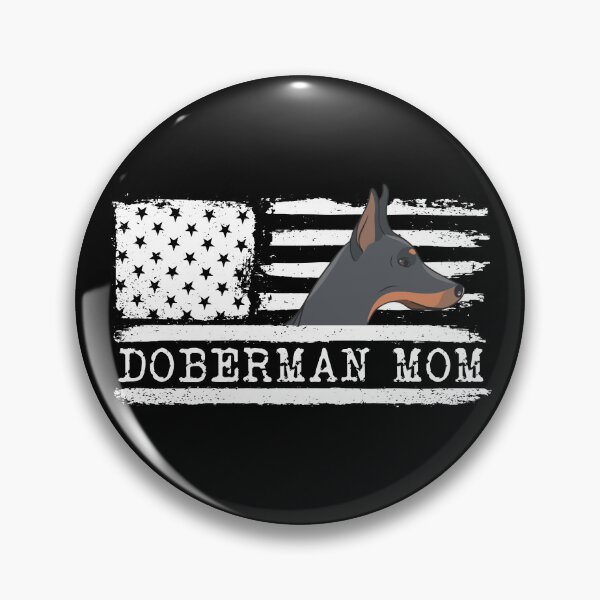 Artikelvorschau, Doberman Mom American Flag Patriotic Women's Doberman Gear entworfen und verkauft von DynamicDesign.