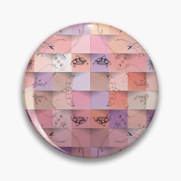 Item preview, Photomontage filtered drawing various monsters  designed and sold by Carré Comme Orange.