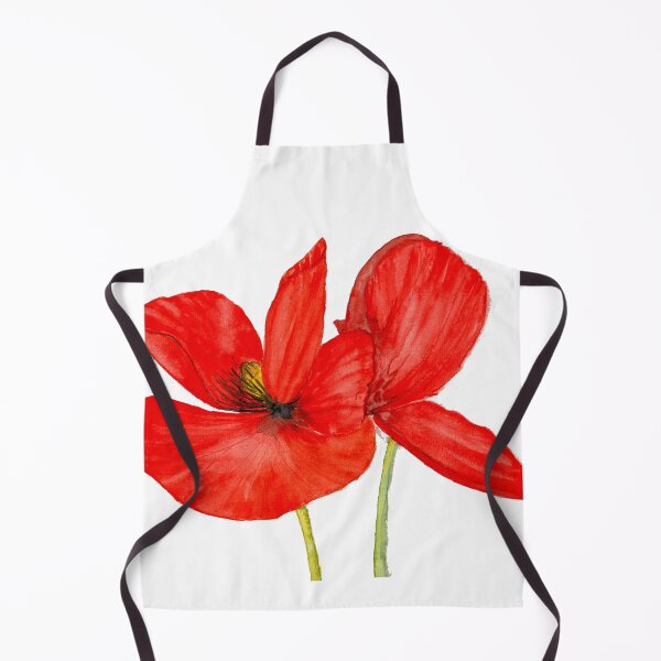 Artikelvorschau, Still Leben aus zwei Mohnblumen, Aquarell entworfen und verkauft von Cacatuart.