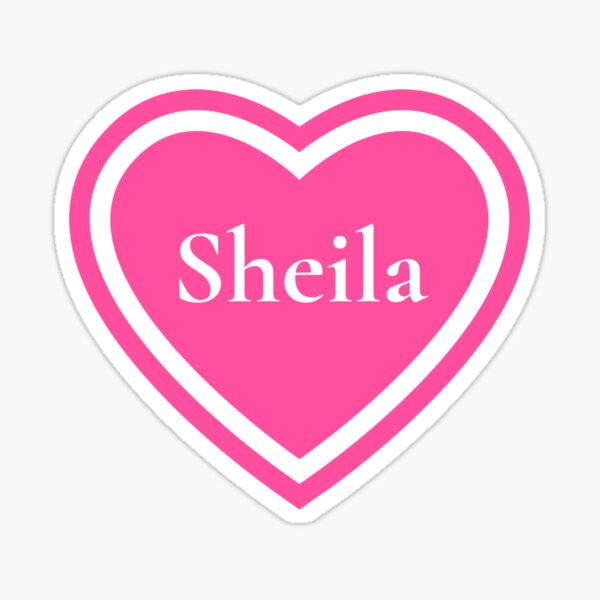 Artikel-Vorschau von Sheila Name Mädchen Rosa, designt und verkauft von Monika Howarth.
