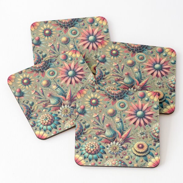 Item preview, Floral print - Flowers from other worlds designed and sold by Random-Reality.