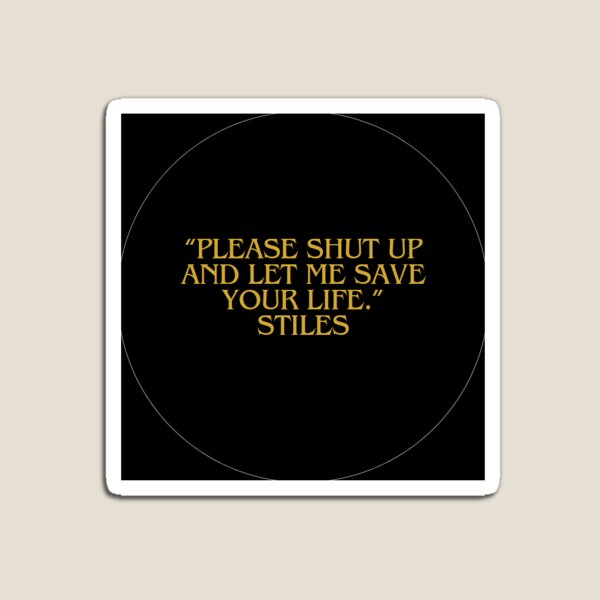 Item preview, teen wolf quote designed and sold by julieBarmens.