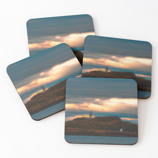 Item preview, Evening Light on Fidra Lighthouse designed and sold by ElderIslesPress.