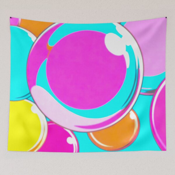 Item preview, Cotton Candy Dreams: Pink and Blue Bubbles designed and sold by GrizzlyCollective.