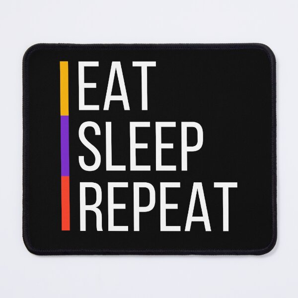 Item preview, Eat Sleep Repeat | Originality | Inspiring | One-of-a-Kind Design designed and sold by LuxWallDigital.