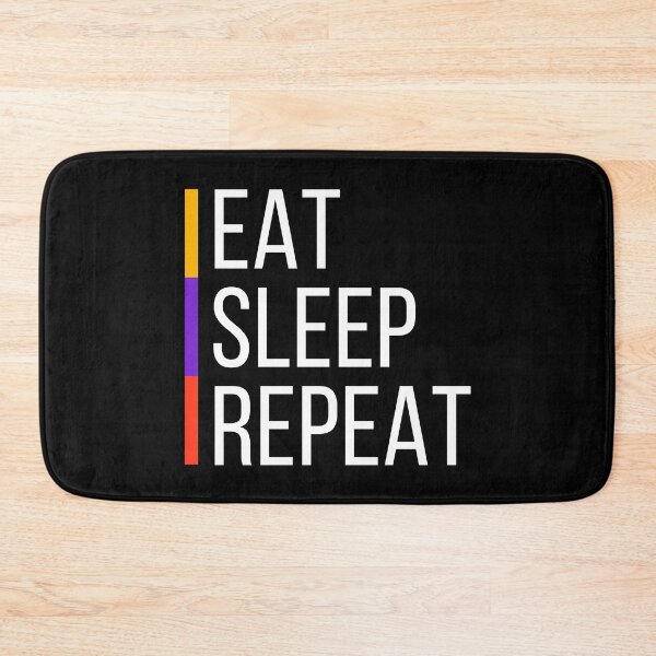 Item preview, Eat Sleep Repeat | Originality | Inspiring | One-of-a-Kind Design designed and sold by LuxWallDigital.
