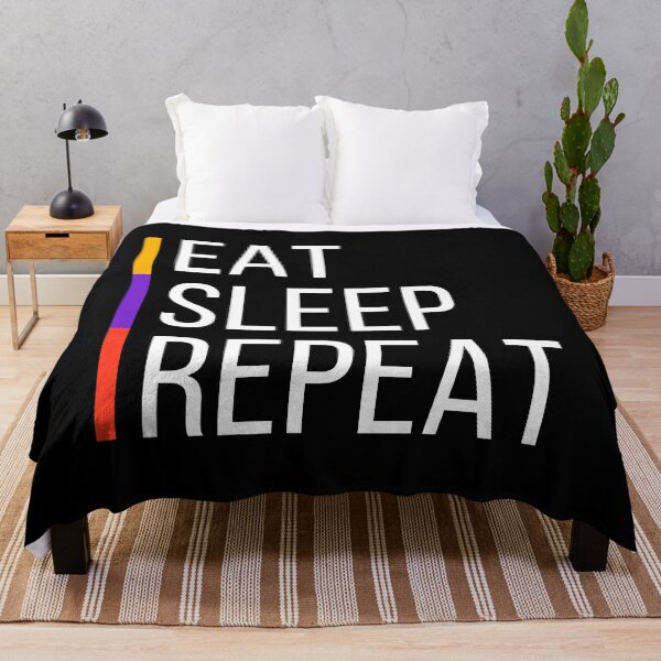 Item preview, Eat Sleep Repeat | Originality | Inspiring | One-of-a-Kind Design designed and sold by LuxWallDigital.