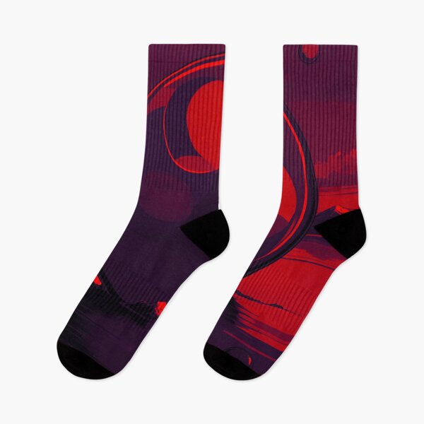 Item preview, Elegant Depths: Dark Red and Navy Bubbles designed and sold by GrizzlyCollective.