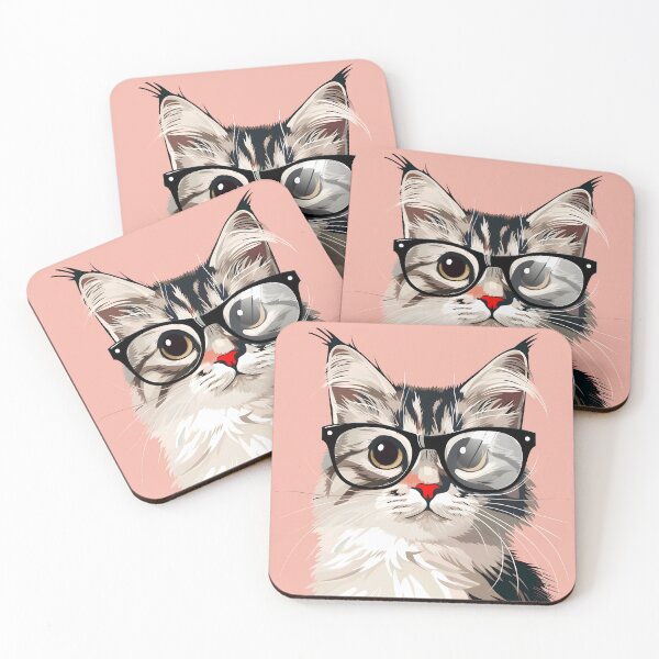 Item preview, Cat Wearing Glasses designed and sold by taniasofia.