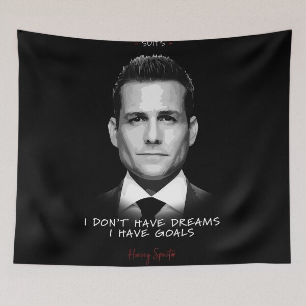 Item preview, Harvey Specter black and white Motivational Quote designed and sold by UrbanicArts.