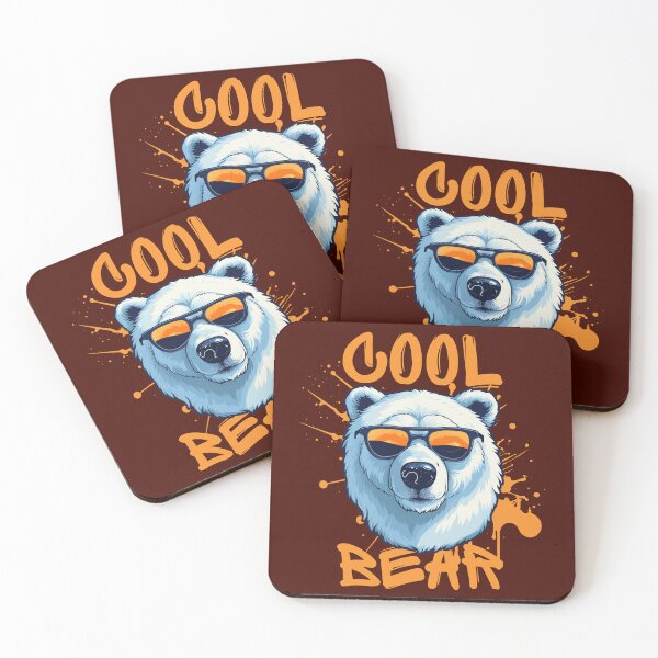 Item preview, "COOL BEAR" Sunglasses Bear Typography designed and sold by redask2me.