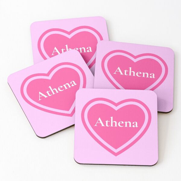 Artikelvorschau, Athena Name Mädchen Rosa entworfen und verkauft von Monika Howarth.
